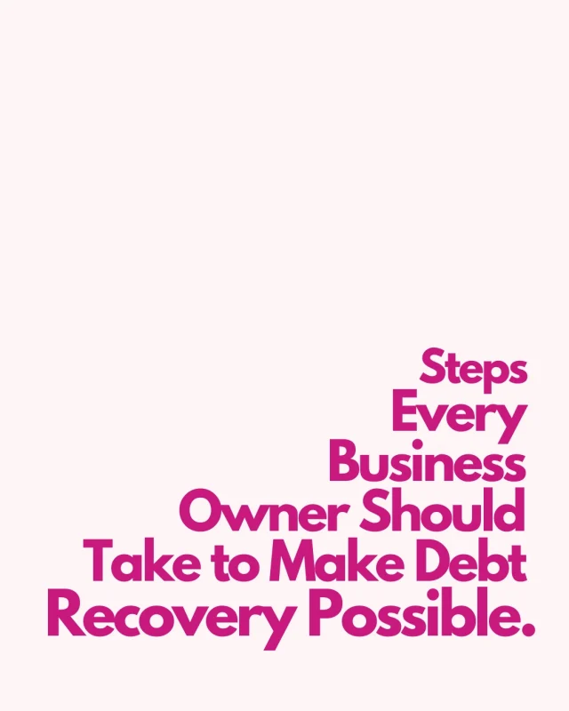 Steps Every Business Should Take to Make Debt Recovery Possible.Keeping your debts legally enforceable isn’t just smart admin it’s essential for protecting your business and maintaining healthy cashflow.Whether you’re a small business, tradie, consultant, or service provider, the strength of your debt recovery starts long before an invoice becomes overdue.Our top tips to improve the ability to enforce your debts include:
📄 Get agreements in writing.
✔️ Verify the correct entity details.
🧾 Issue accurate invoices.
📚 Keep clear evidence of work completed.
🔔 Follow a consistent collection process.When you have the right documentation and systems in place, you:
✨ Strengthen your legal position
✨ Reduce disputes
✨ Improve your chances of recovering overdue payments
✨ Protect your business from avoidable lossesSmart processes = enforceable debts.If you need help tightening your admin or implementing better systems, the Pink Door team is here to support you.
📞 02 4803 9022
📧 collections@pinkdoor.com.au
🔗 https://pinkdoor.com.au/#DebtRecoveryAU #SmallBusinessAustralia #BusinessCompliance #AccountsReceivable #DebtManagement #AustralianBusiness #BusinessSystems #CashflowManagement #DebtCollectionProcess #LegalComplianceAU #TermsOfTrade #InvoiceManagement #BusinessAdminSupport #AdminServicesAustralia #ProcessImprovement #BusinessOperations #ProtectYourBusiness #SmallBizSupportAU #ClientManagement #PinkDoor